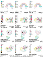 Rippled Dreams Embroidery Pack – 9 Magical Designs for Unique Creations - FineryEmbroidery